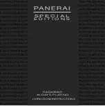 Preview for 1 page of Panerai SPECIAL EDITIONS RADIOMIR 10 DAYS PLATINO Instructions Manual