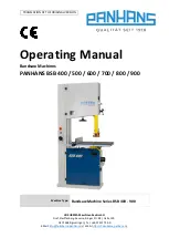 PANHANS BSB 400 Operating Manual preview