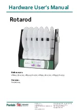 Panlab Rotarod LE8205 Hardware User Manual предпросмотр