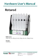 Preview for 1 page of Panlab Rotarod LE8205 Hardware User Manual