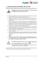 Preview for 4 page of Panlab Rotarod LE8205 Hardware User Manual