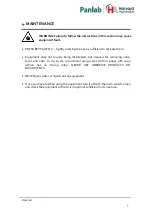 Preview for 6 page of Panlab Rotarod LE8205 Hardware User Manual