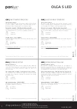 Preview for 2 page of Panlux OLGA S LED PN32300003 User Manual