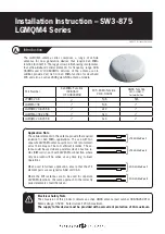 Panorama Antennas SW3-875 LGMQM4 Series Installation Instruction preview