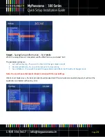 Preview for 25 page of Panorama MyPanorama 300 series Quick Setup Instructions Manual