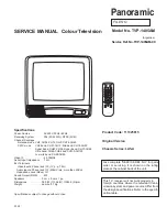 Panoramic TVP-1405AM Service Manual preview