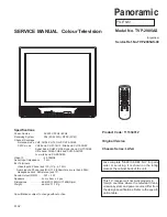 Предварительный просмотр 1 страницы Panoramic TVP-2905AS Service Manual