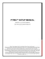 Preview for 1 page of Panorics PTRIG Setup Manual