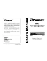 Preview for 1 page of Pansat 2500A User Manual