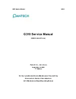 Preview for 1 page of Pantech G310 Service Manual