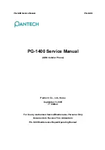 Preview for 1 page of Pantech PG-1400 Service Manual