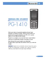 Preview for 2 page of Pantech PG-1410 (Spanish) Manual Del Usuario