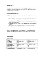 Preview for 2 page of Pantheon PO4 Operating Manual