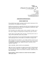 Preview for 6 page of Pantheon PSK Instruction Manual