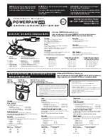 Preview for 1 page of PANTHER VISION POWERPAW 600 Operating	 Instruction