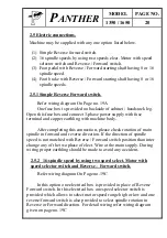 Preview for 33 page of Panther 1350 Instructions/Spare Parts Manual