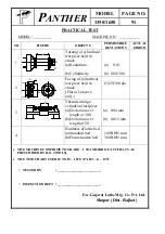 Предварительный просмотр 103 страницы Panther 1650 Instructions/Spare Parts Manual