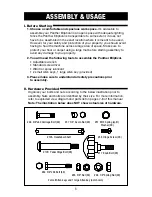 Preview for 5 page of Panther Elliptical Instruction Manual