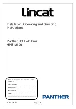 Panther Lincat HHB12100 Installation, Operating And Servicing Instructions preview