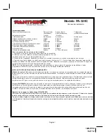 Preview for 6 page of Panther PA-320C Installation Manual