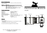 Panther Romy 20/50 Instruction Manual preview