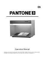 Preview for 1 page of Pantone 3 Operation Manual