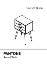 Preview for 1 page of Pantone Accent Table Product Manual