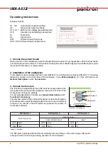 Preview for 6 page of Pantron IMX-A832I Manual