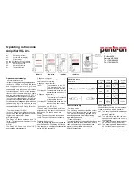 Предварительный просмотр 2 страницы Pantron ISG-A1 Series Operating Instructions