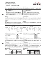 Pantron ISG-N Series Operating Instructions preview