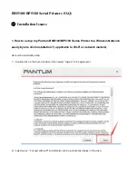 Предварительный просмотр 6 страницы Pantum BP5100 Series Faq