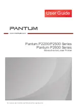 Pantum P2200 Series User Manual предпросмотр