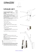 PANZERI YPSILON OUT Use Instructions preview