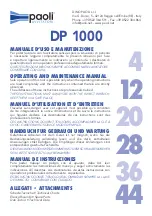 Preview for 3 page of Paoli Avvitatori DP 1000 Operating And Maintenance Manual