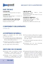 Preview for 4 page of Paoli Avvitatori DP 1800 PLUS Operating And Maintenance Manual