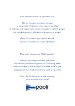 Preview for 2 page of Paoli Avvitatori DP 1800 Operating And Maintenance Manual