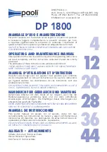 Preview for 3 page of Paoli Avvitatori DP 1800 Operating And Maintenance Manual