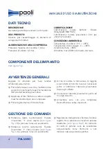 Preview for 4 page of Paoli Avvitatori DP 1800 Operating And Maintenance Manual