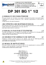 Preview for 1 page of Paoli Avvitatori DP 361 BG Operating And Maintenance Manual