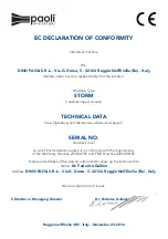 Предварительный просмотр 15 страницы Paoli Avvitatori STORM A.08.0005 Operating And Maintenance Manual