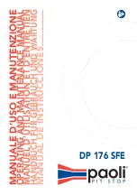 Paoli DP 176 SFE Operating And Maintenance Manual preview