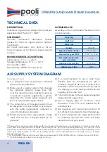 Preview for 4 page of Paoli DP 4000 30BAR Operating And Maintenance Manual