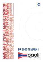 Paoli DP 5000 TI MARK II Operating And Maintenance Manual preview