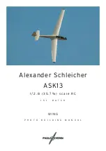 Paolo Severin Alexander Schleicher ASK 13 Photo Building Manual preview