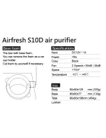 Предварительный просмотр 2 страницы Papago Airfresh S10D Quick Start Manual