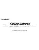 Preview for 1 page of Papago GoLife Extreme User Manual