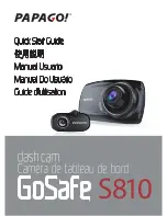 Papago GoSafe S810 Quick Start Manual preview