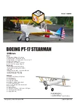 Предварительный просмотр 1 страницы Paper Replika BOEING PT-17 STEARMAN Manual