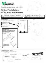 Предварительный просмотр 1 страницы PAPILLON 92926 Installation, Use And Maintenance Manual