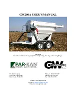 Preview for 1 page of Par-Kan Grain-Weigh GW200A User Manual